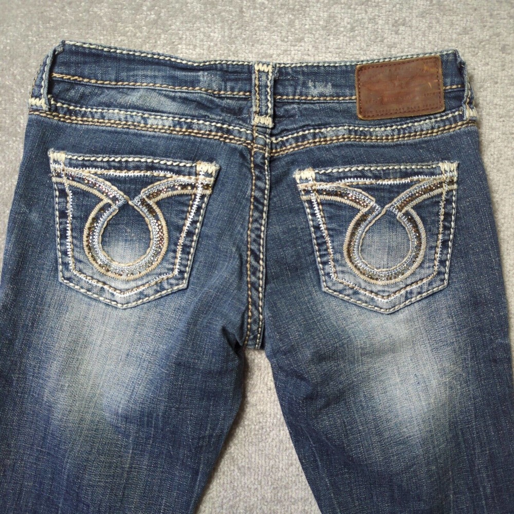 Big Star Jenae Skinny Jeans Womens 26 Measures 28x30 Medium Blue Denim Stretch